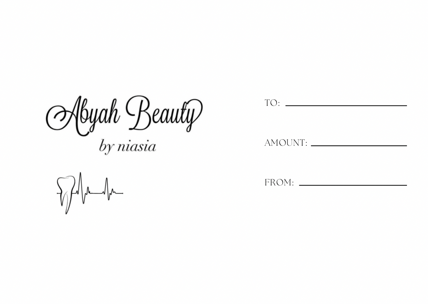 Abyah Beauty Gift Card